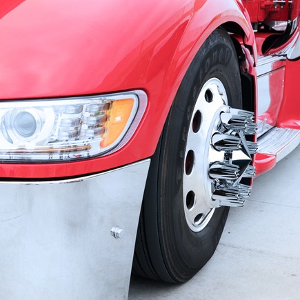 United Pacific 10562B Wheel Lug Nut Cover 33mm X 3 3/4″, Chrome, Plastic, Crown,
