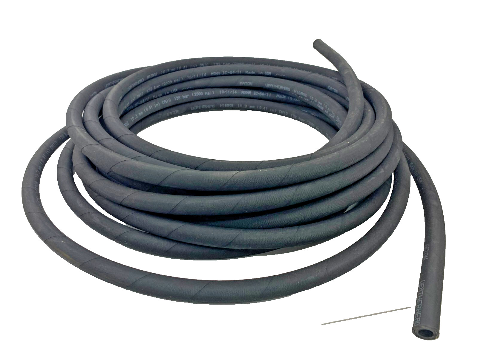 50′ Weatherhead H16908 Hose 10.3mm, .41″, 2000 psi, 138 bar