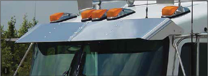 Kenworth W900B, W900L, T300, T400, T600 and T800 Replacement Visor Extended