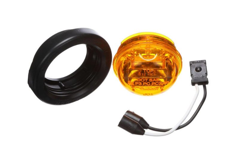 Truck-lite 30085Y Series 30 LED Clearance Marker Amber Light, 2″ Round