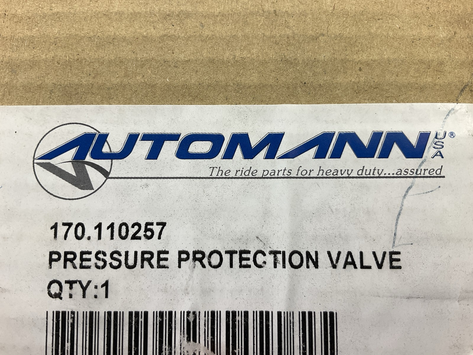 Automann 170.110257 Pressure Protection Valve, 3/8″, 75 PSI Open, 70 PSI Closed