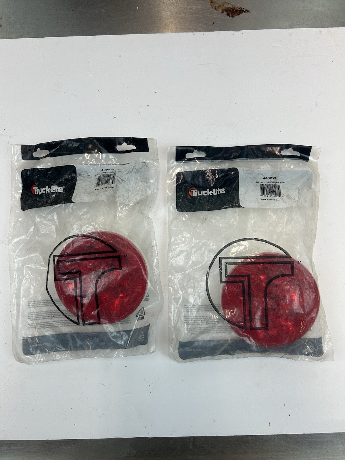 2 PACK Genuine Truck-Lite 44302R LED 4″ Round Stop Turn Light