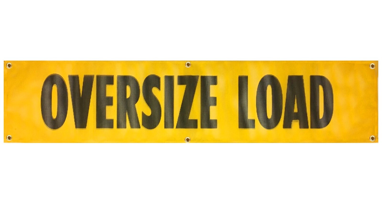 18″ x 84 Oversize Load Sign w/ 6 Grommets – Heavy Duty Vinyl Mesh – Made in USA