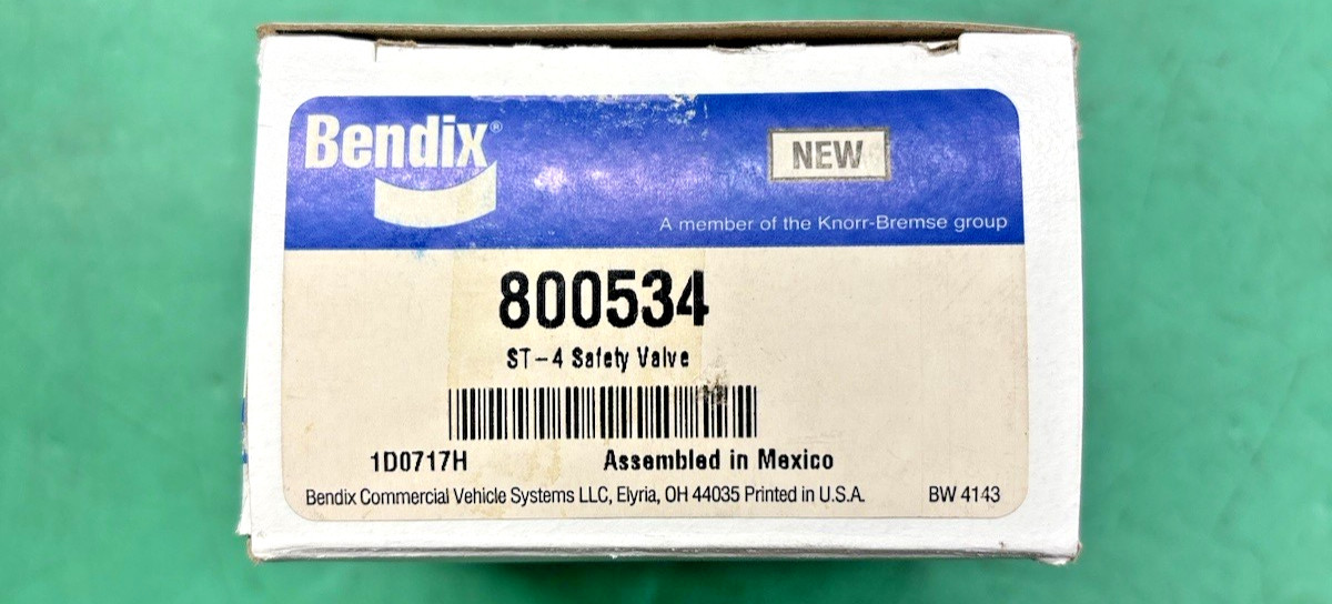 NEW IN BOX GENUINE BENDIX 800534 SAFETY VALVE 250PSI💥FREE SHIPPING💥