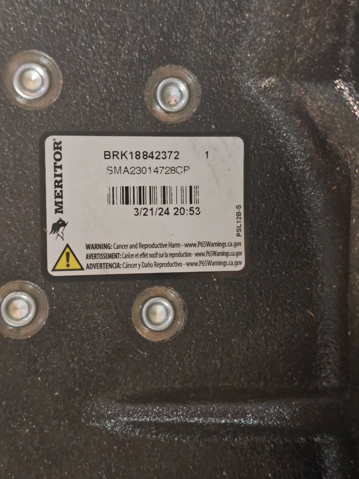 MERITOR BRK18842372 SMA23014728CP LINED SHOE 4728 CAM 7249