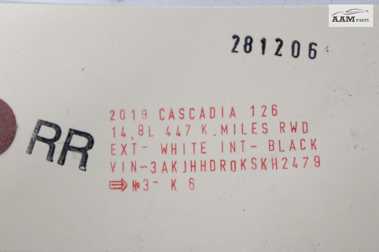 2018-2024 FREIGHTLINER CASCADIA REAR RIGHT SLEEPER BUNK NET BELT RECEIVER OEM