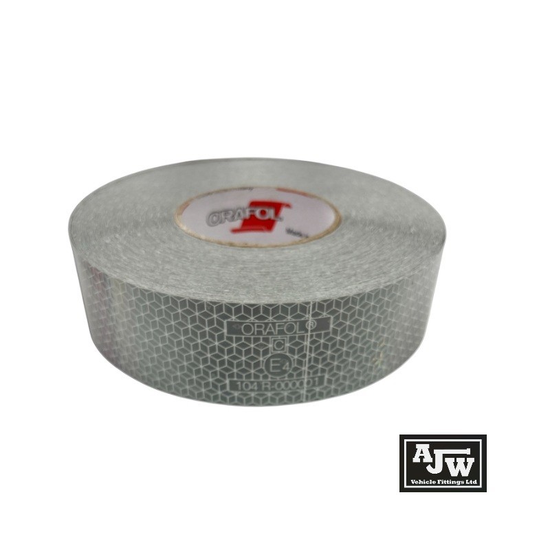 ORALITE ORAFOL 1M X 50MM WHITE Reflective Conspicuity Tape ECE104 Truck Lorry