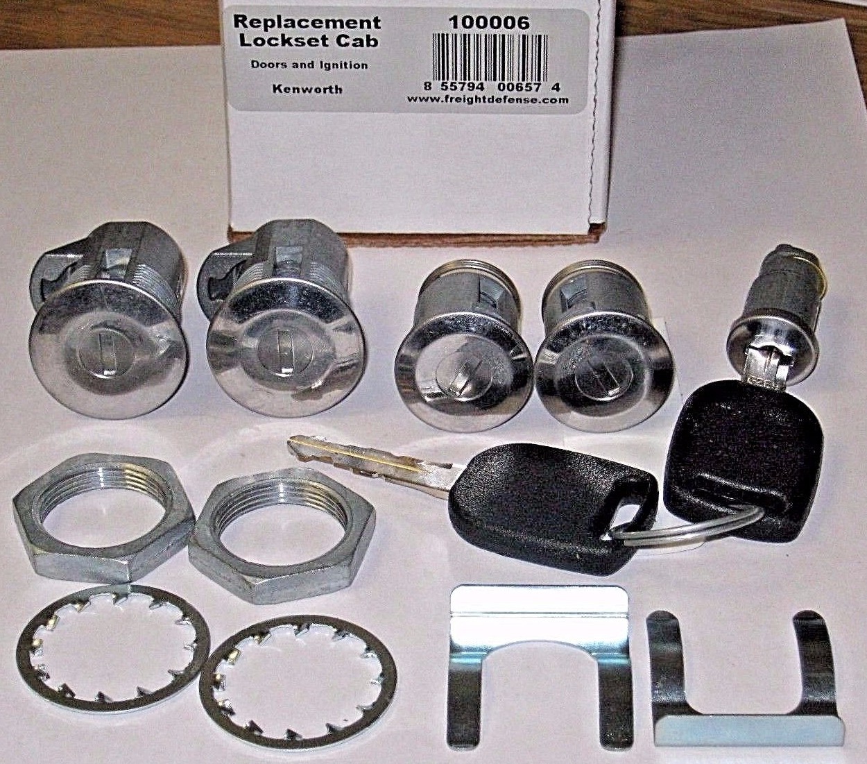 *NEW* SET of KENWORTH KEYED ALIKE TOOL BOX , DOOR LOCKS & IGNITION LOCKSET