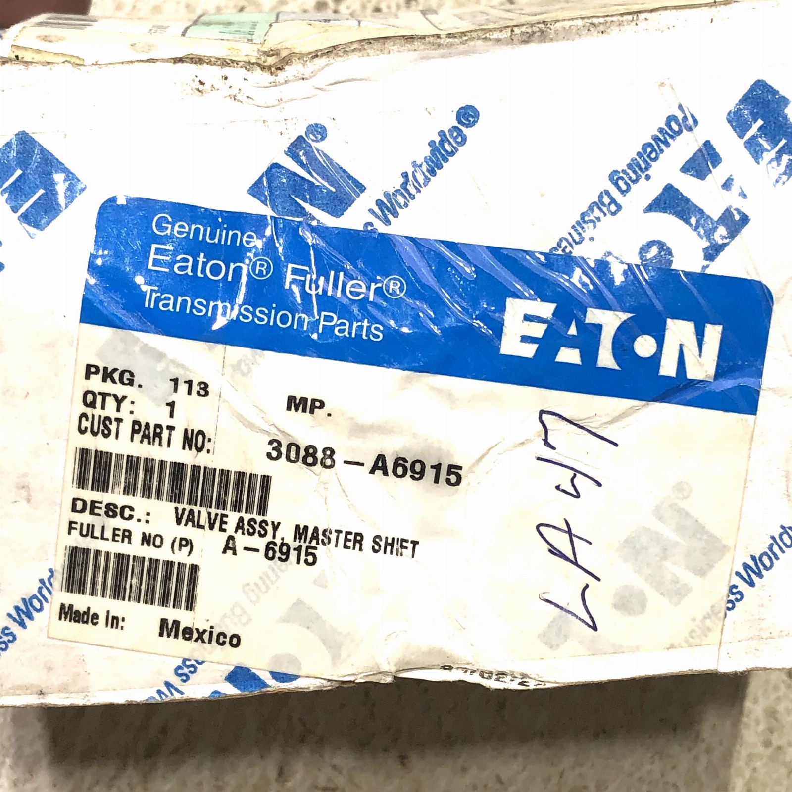 Eaton Fuller 3088-A6915 Master Shift Valve Knob For 15 Speed 7LL 8LL 9MLL
