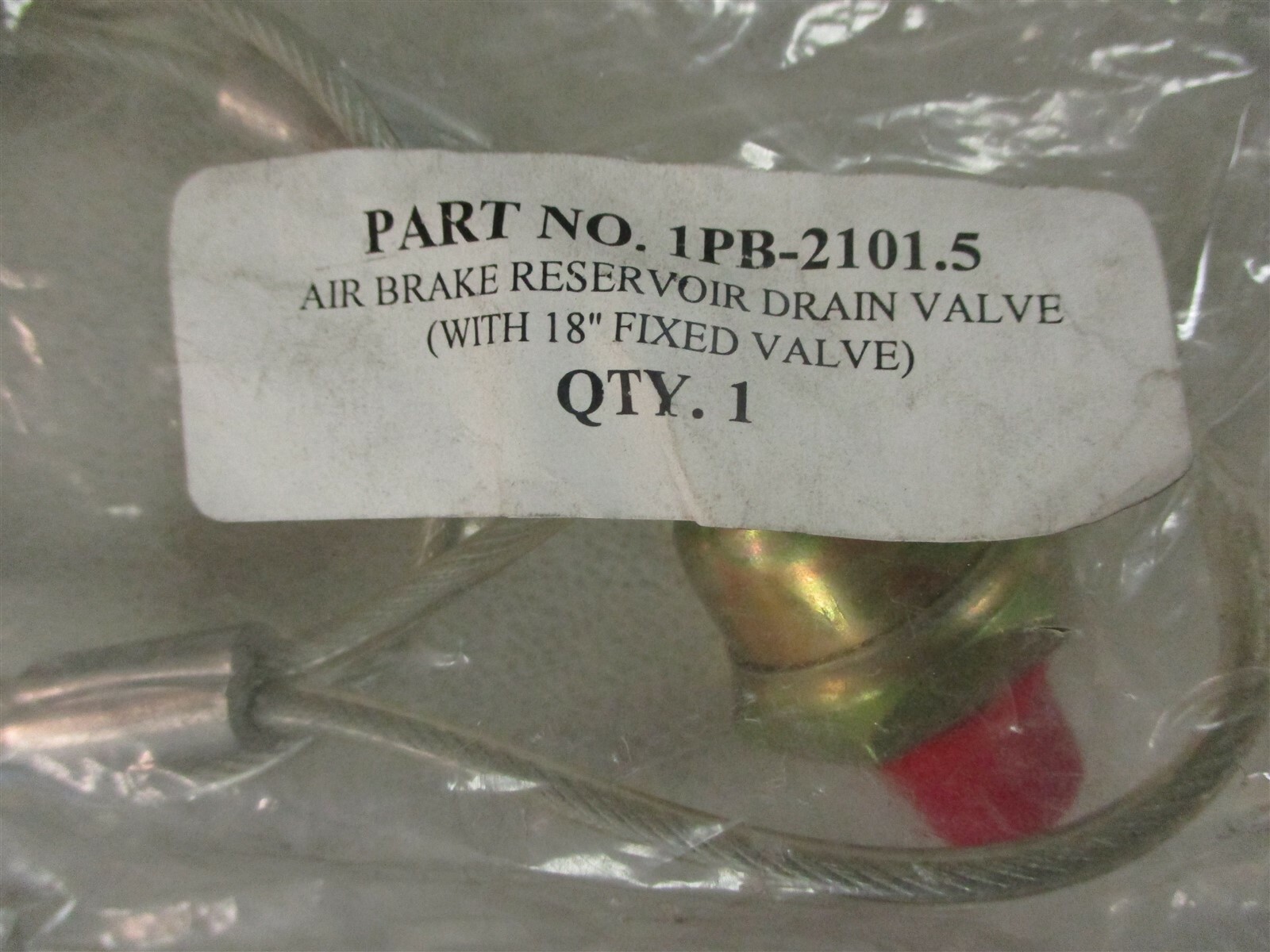 1PB-2101.5 AIR TANK DRAIN PULL VALVE AIR BRAKE 18″ CABLE 1/4″ NPT ZG2101.5
