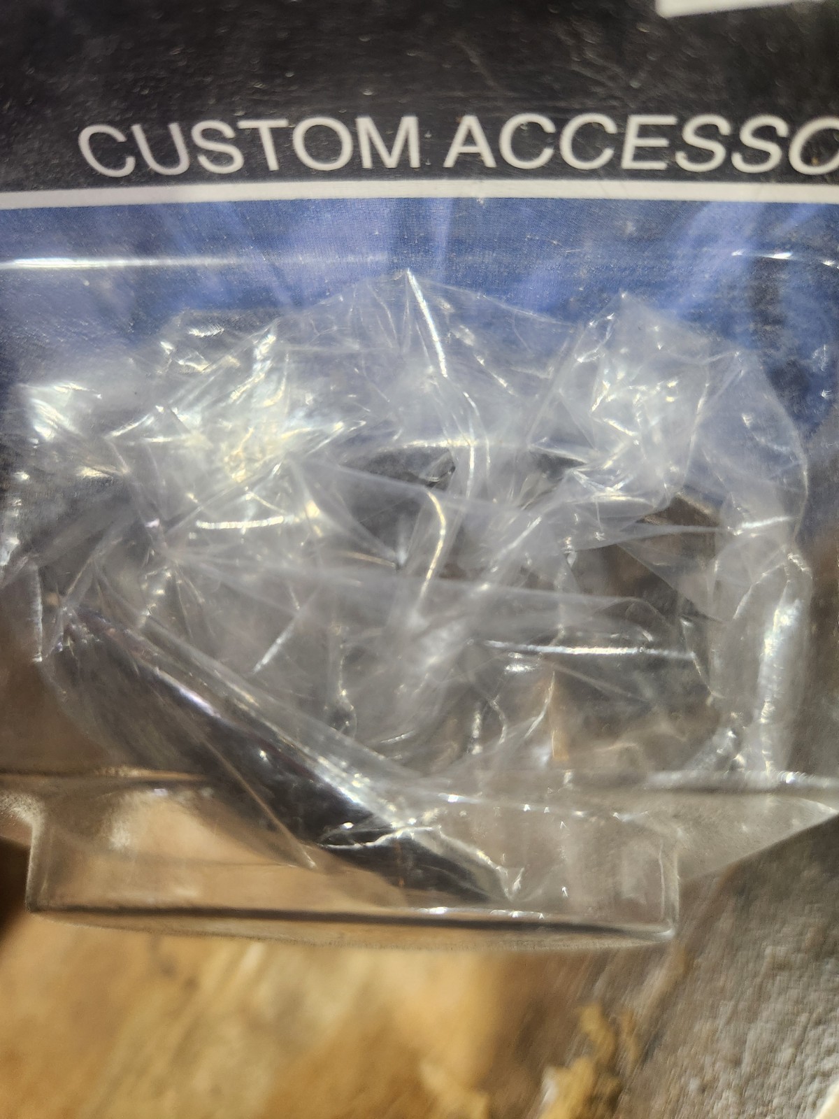 Pkg of 2** United Pacific 10441P Quarter Fender Bracket End Chrome Plug 2” OD