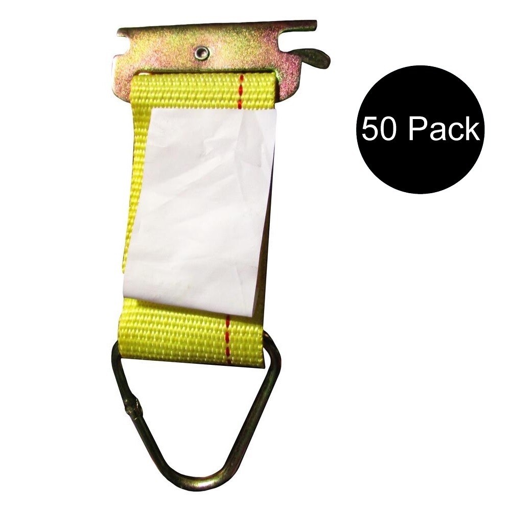 50 pk E Track Fitting Rope Tie Off Enclosed Trailer Cargo Trailer Tie Down Strap