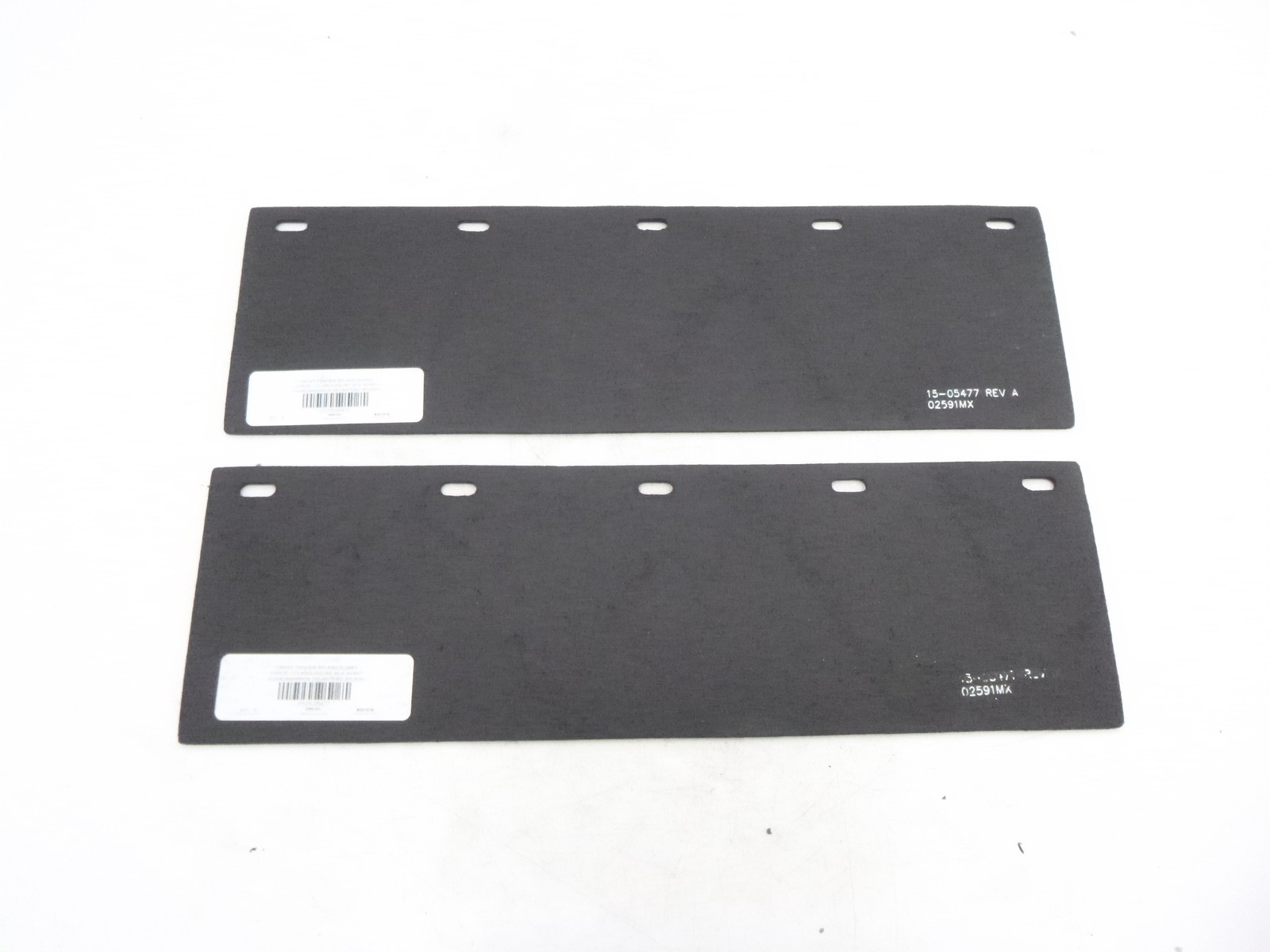 2 Pack Genuine OEM Peterbilt 15-05477 Front Fender Splash Guard Black Rubber