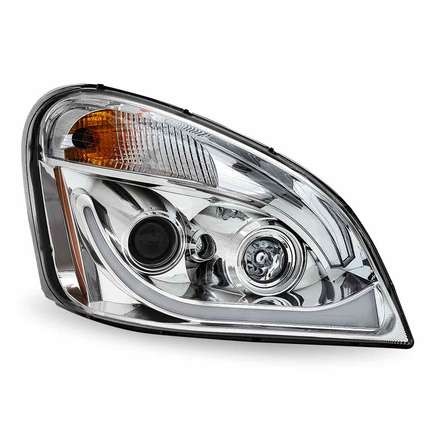 Trux TLED-H67 Projector Headlight Assembly, Rh, Led, Chrome, Fo for Freightliner
