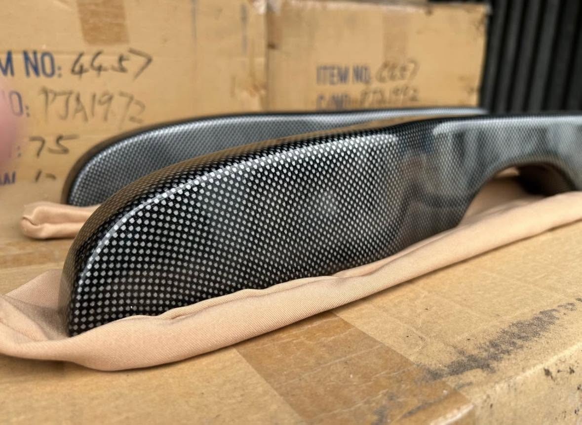 Custom Carbon Fiber Interior Door Armrest Set Fits 1987-2001 Peterbilt Trucks