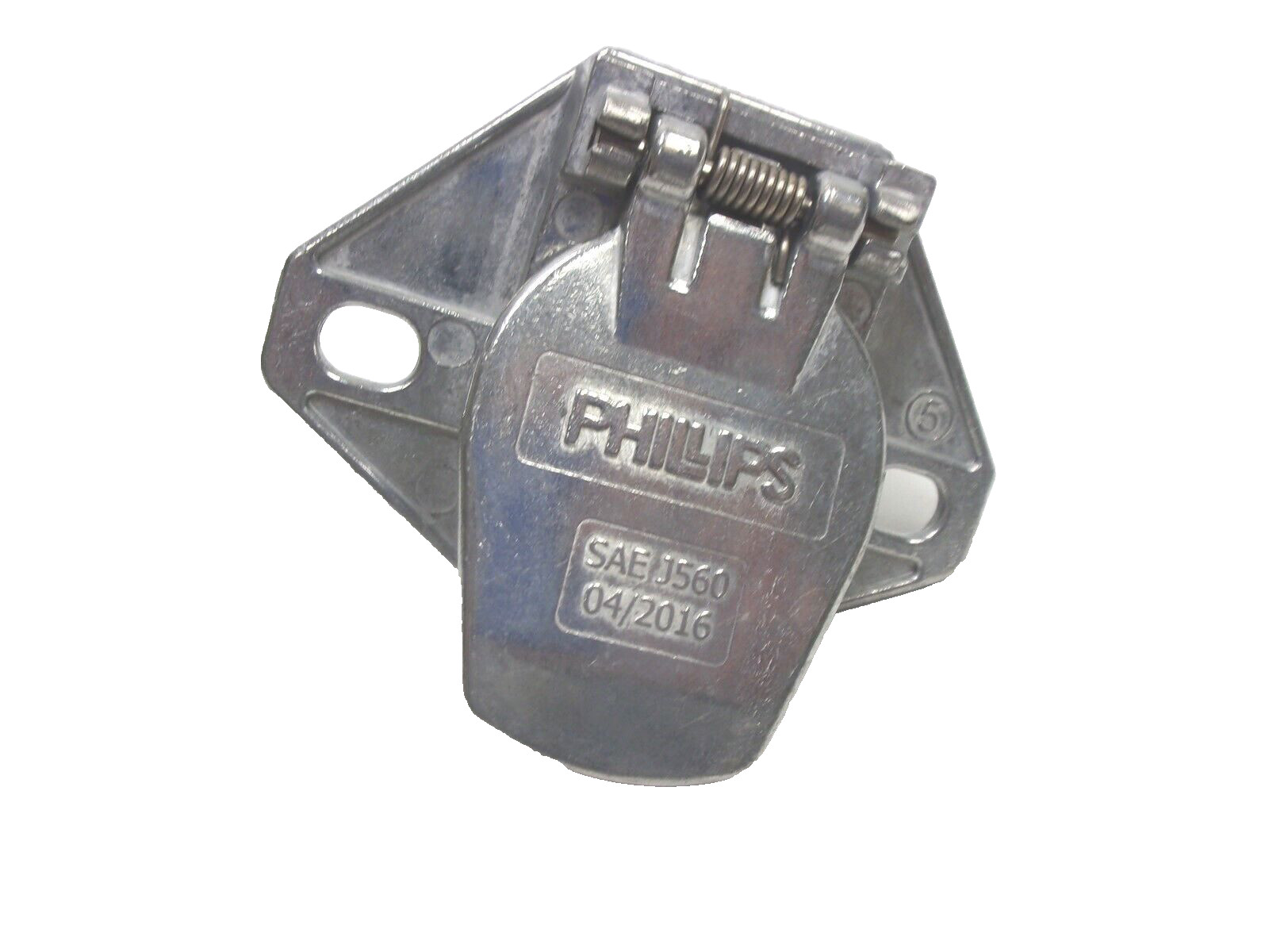 15-721 PHILLIPS 7-WAY SOCKET 2-HOLE WIRE INSERTION SOLID PIN ZINC DIE CAST J560
