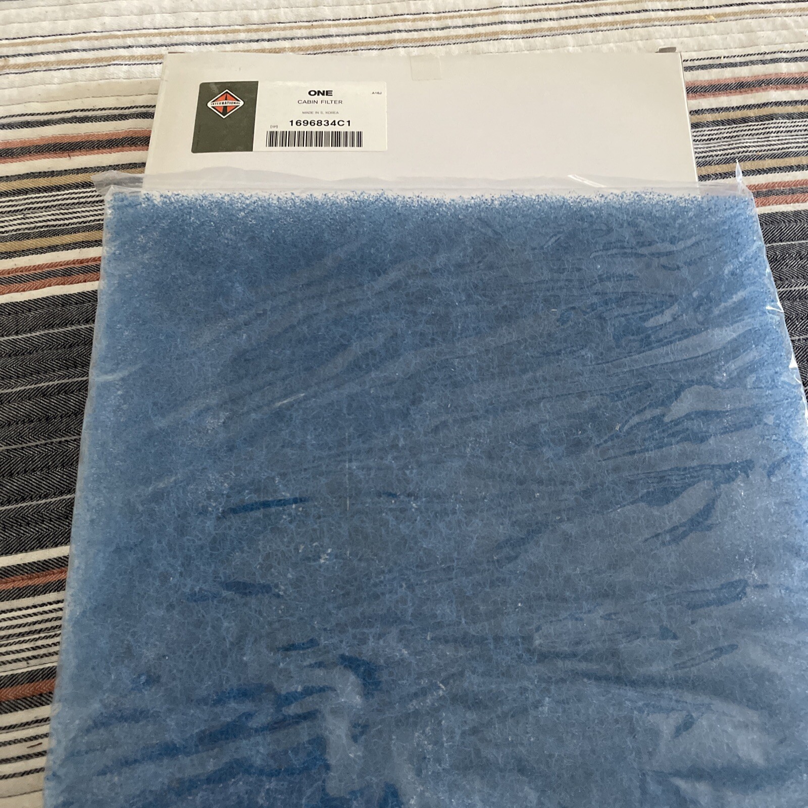 International Cab Filters By Navistar Inc # 1696834C1 O.E.M.