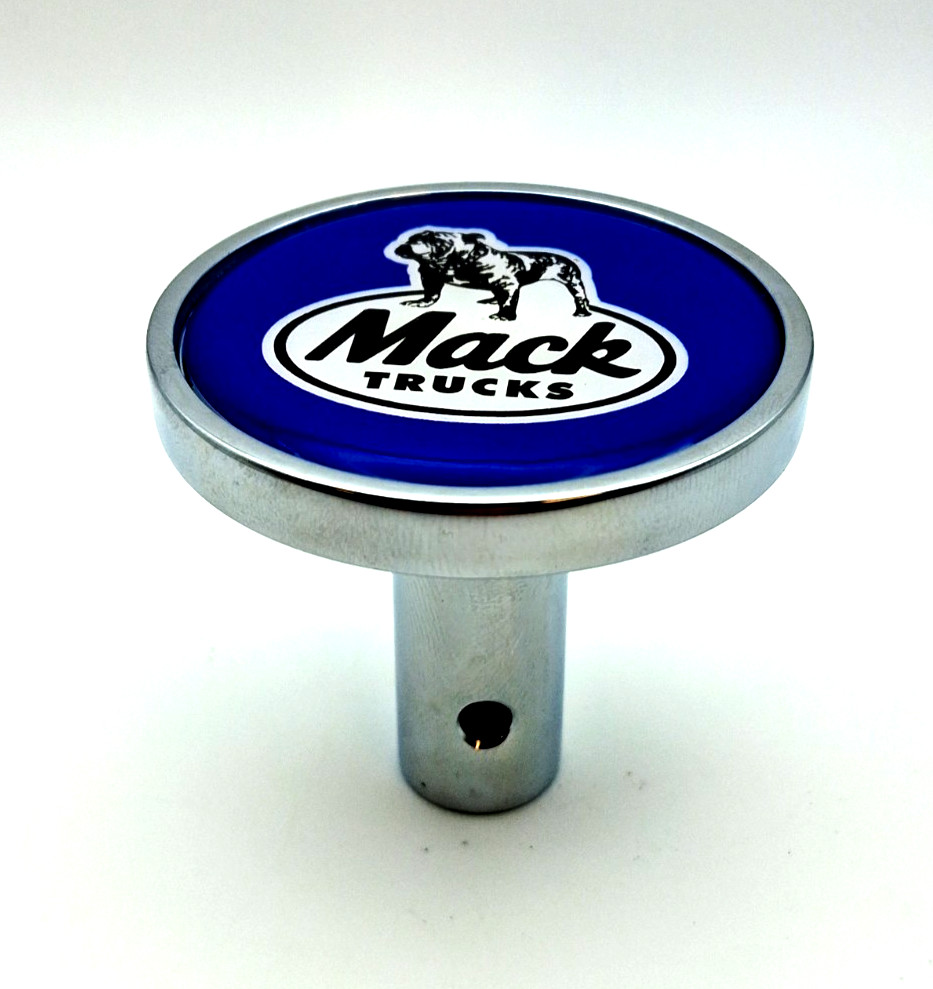 Mack Truck Blue Air Valve Knob Chrome Tractor Trailer PIN STYLE