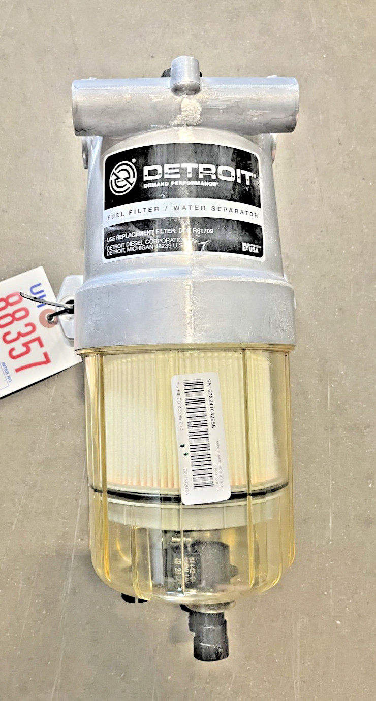 New OEM Detroit 12V Fuel Water Separator 03-40538-010
