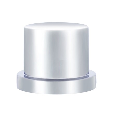United Pacific 10754B Wheel Lug Nut Cover 11/16″ X 15/16″, Chrome, Plastic, Flat