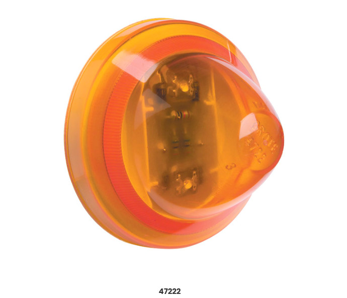 Grote 47223 Yellow 2-1/2” LED Beehive Clearance Marker Light 12V