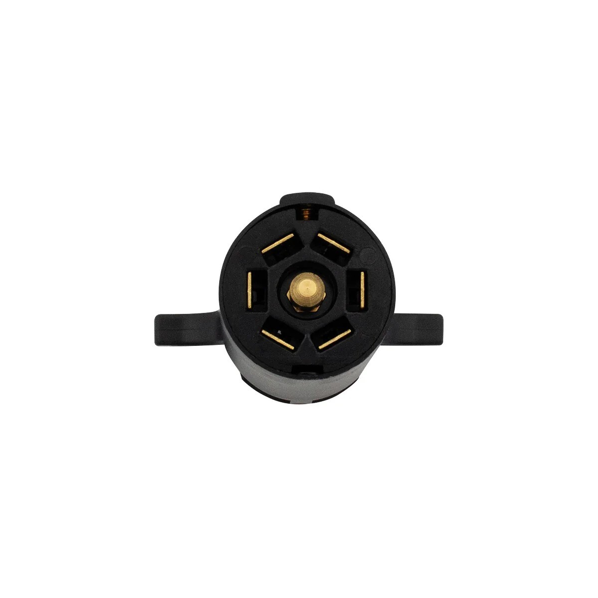 United Pacific 90502 Round 7-Way Female Connector – Flat Pin