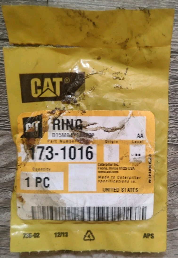 Genuine CATERPILLAR 46.20mm Internal Diameter Backup Ring Part# 1731016