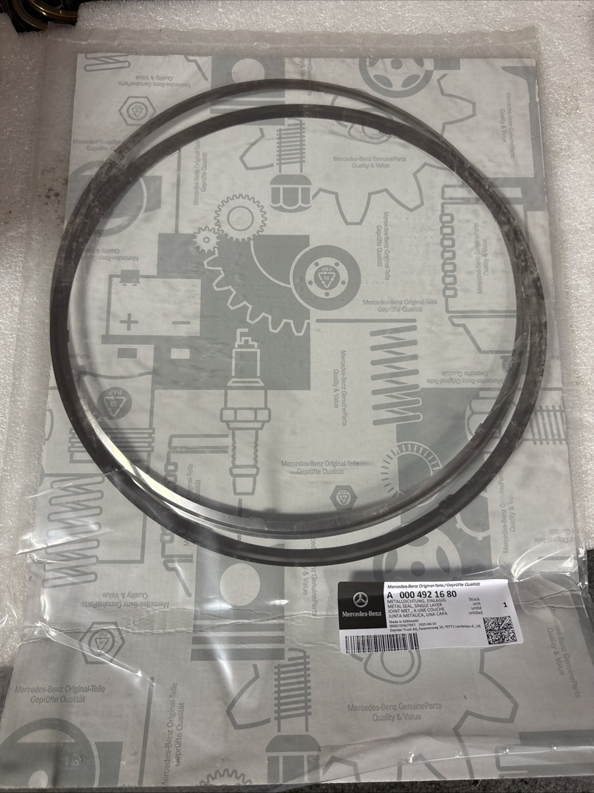 NEW! DETROIT DIESEL 2 Count GASKET | 12-1/2″ O.D. | OEM A0004921680
