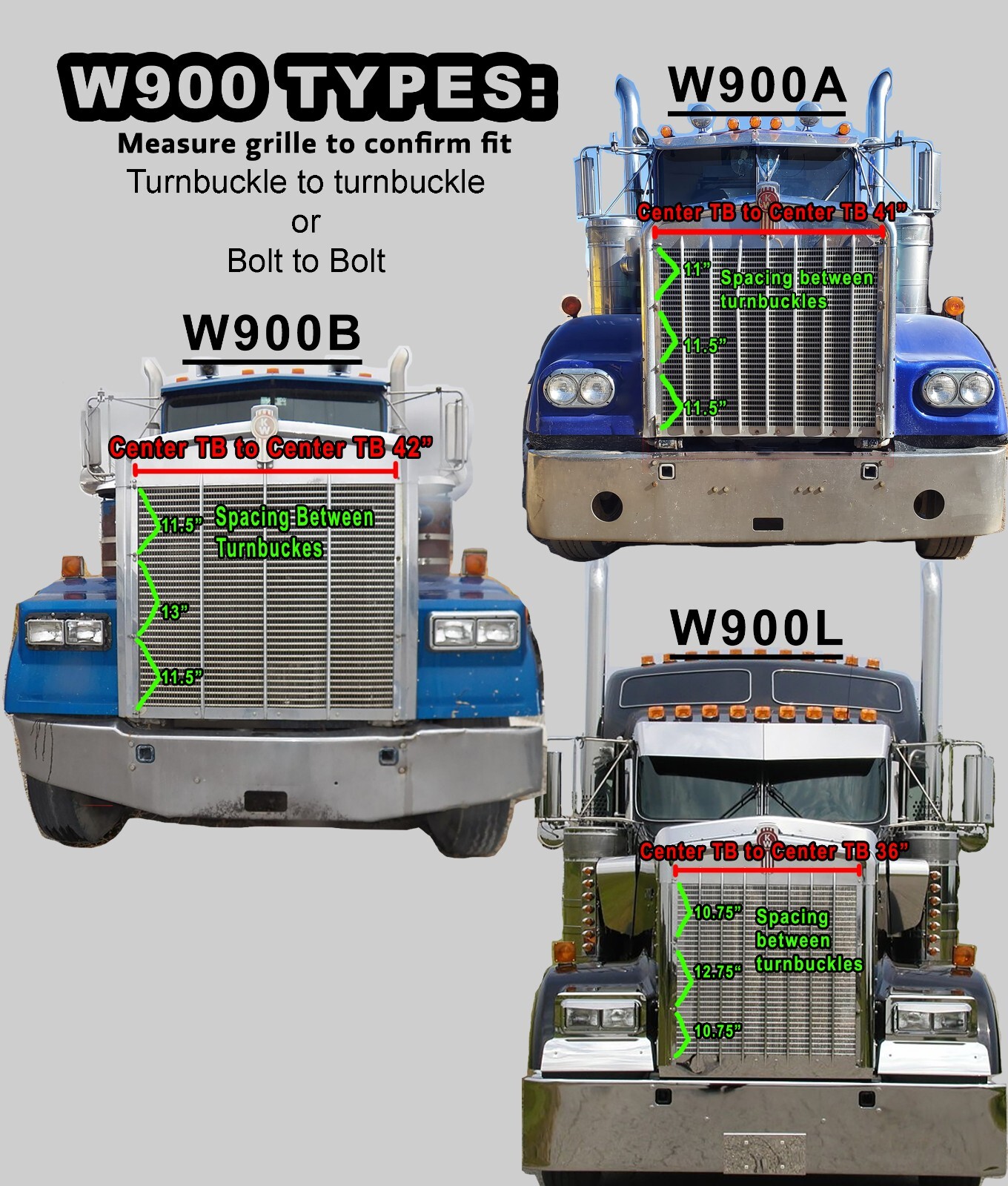 Kenworth W900B Premium Quilted Winter Front