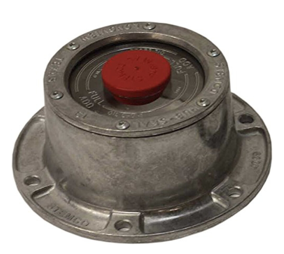 One Stemco 300-4009 Six Hole Aluminum Hubcap with Gasket – Bulk Pack 340-4009