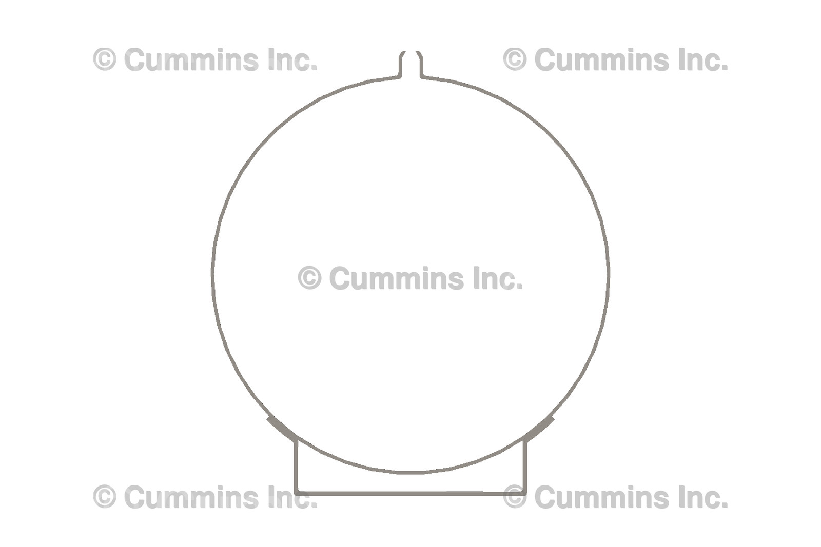 CUMMINS STRAP,AIR CLEANER 105916