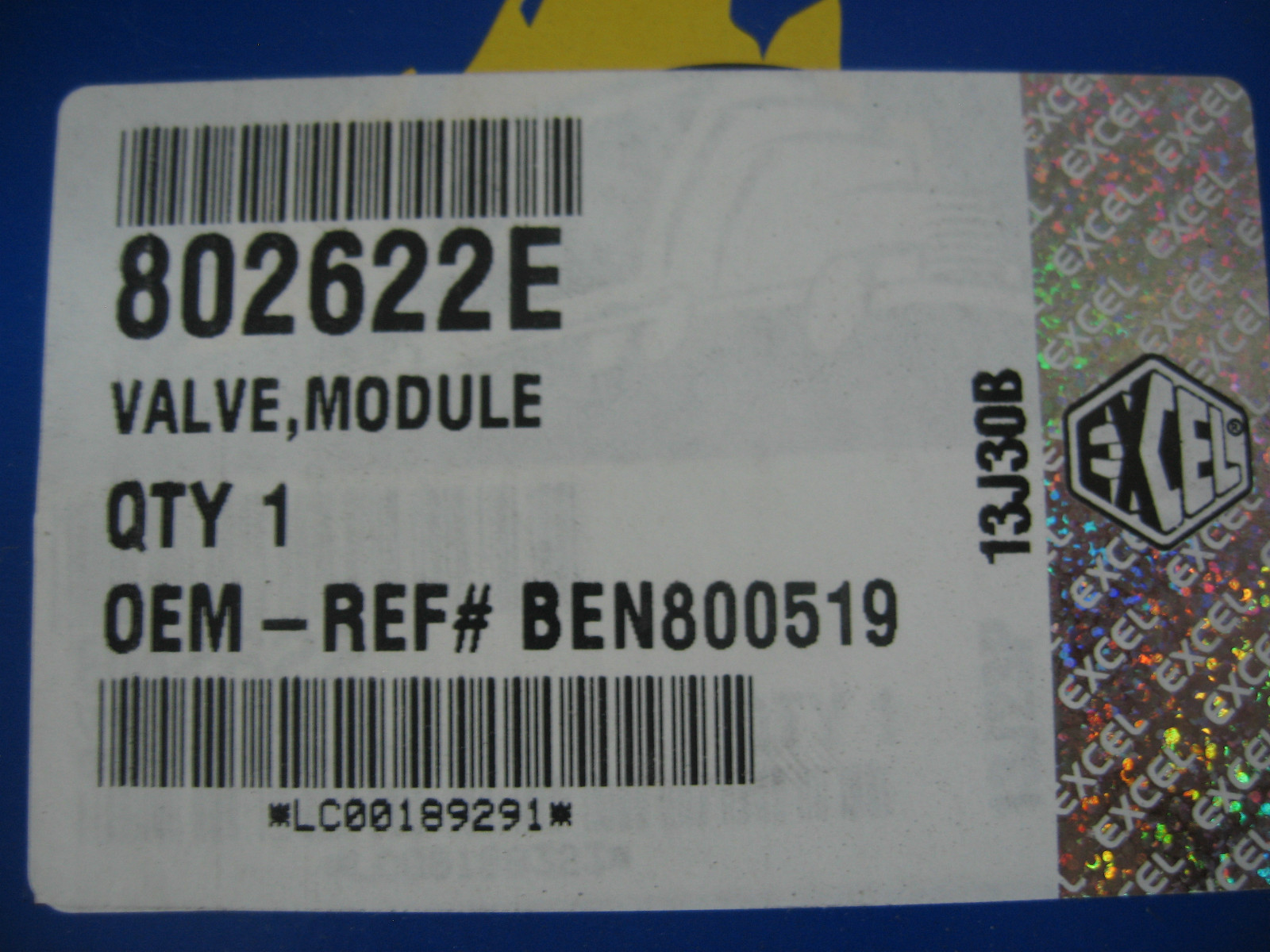 MV3 Dash Valve Excel P/N 802622E Ref. # Bendix 800519, 065186, KN20611, 3949780