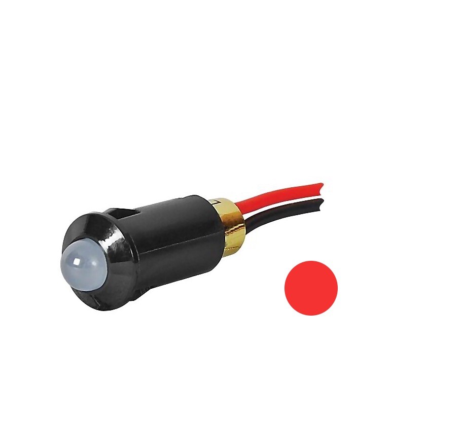 Durite 0-607-05, Red Warning Light 12V LED with 300mm Leads