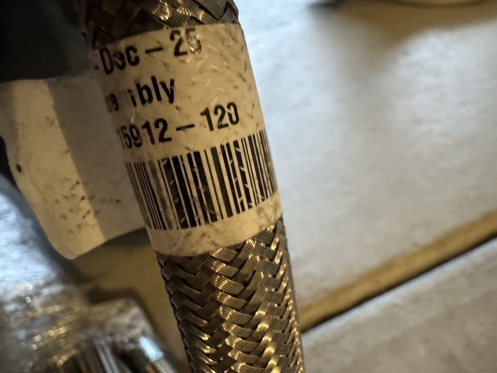 Parker Freightliner A12-15912-120 Air Line, Air Hose Discharge, Teflon, 120”