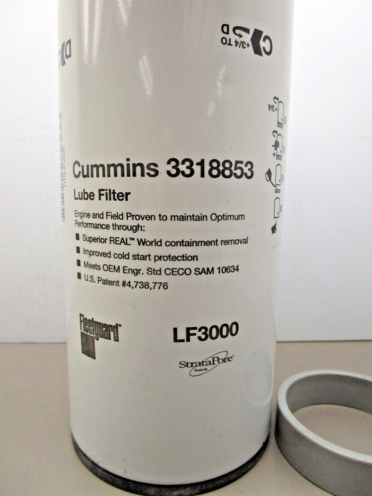 Fleetguard LF3000 Engine Lube Oil Filter Cummins 3318853