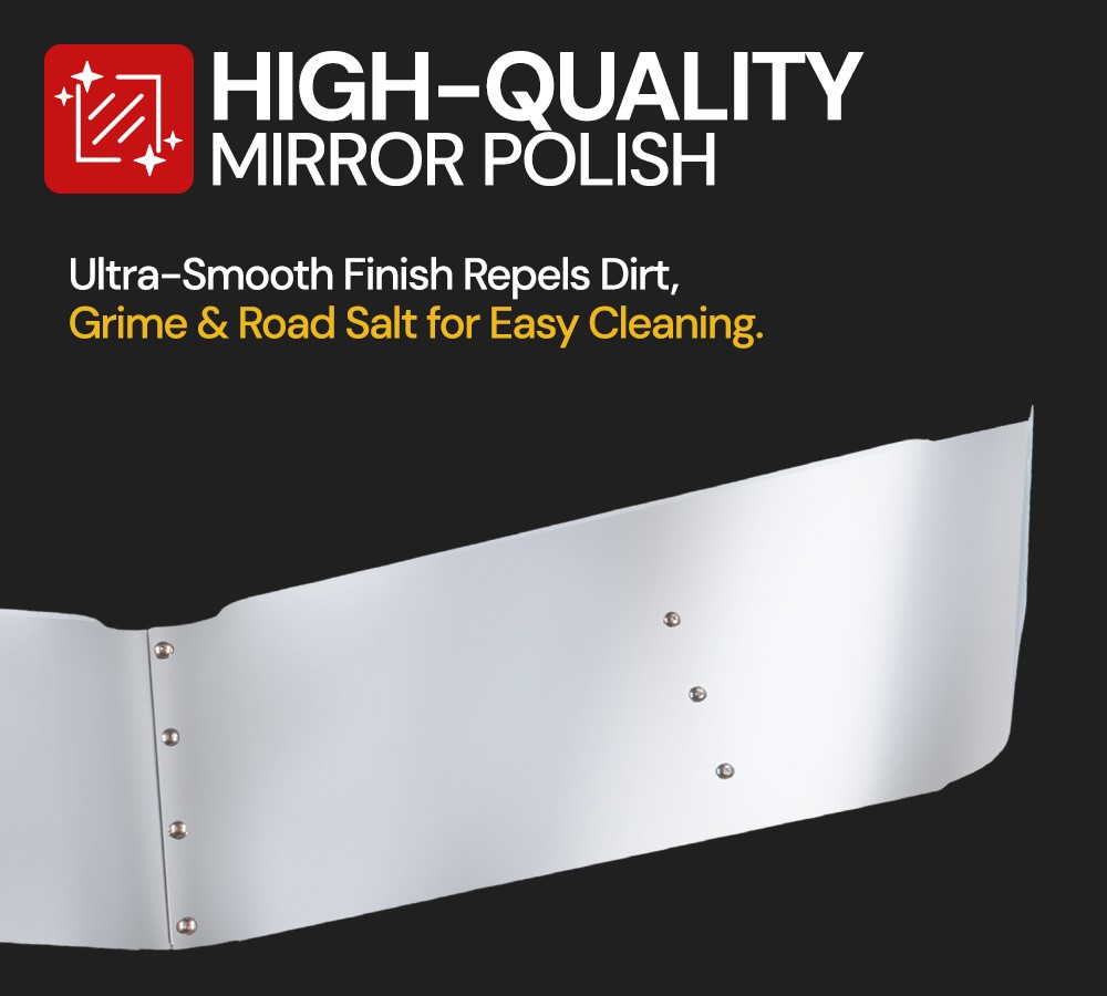 13″Stainless Steel Drop Visor Compatible w/Peterbilt 335, 359, 377, 378, 379