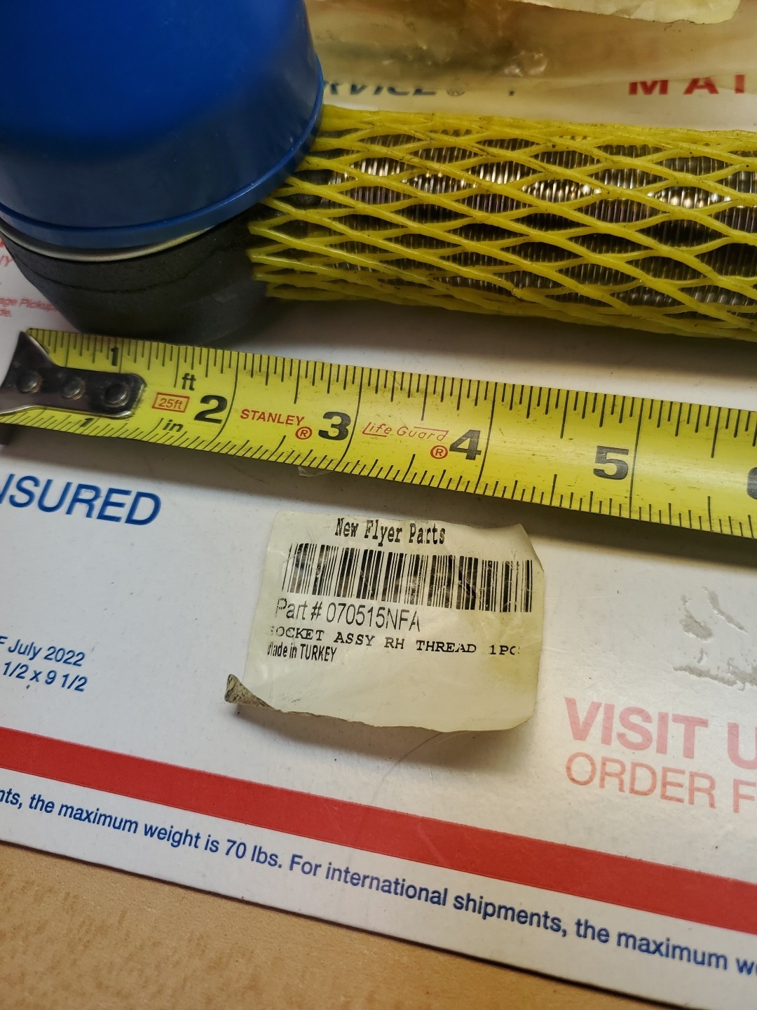 New Flyer (TRW) 070515 Tie Rod End Socket Asm, RH Thread. Ref 070515NFA NEW, G6