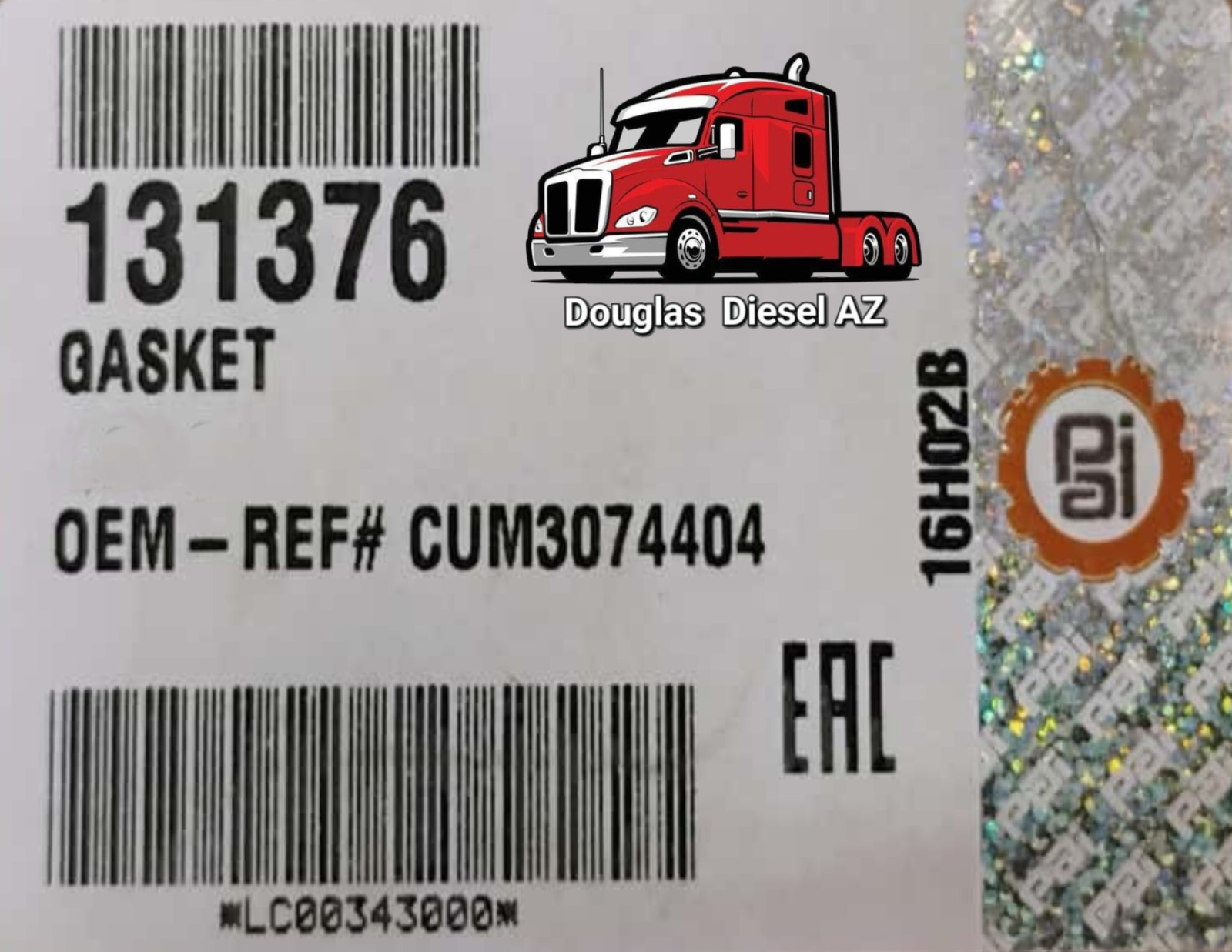 .026-.036″ CAM FOLLOWER GASKET for N14 & 855. PAI# 131376. Ref.# CUMMINS 3074404