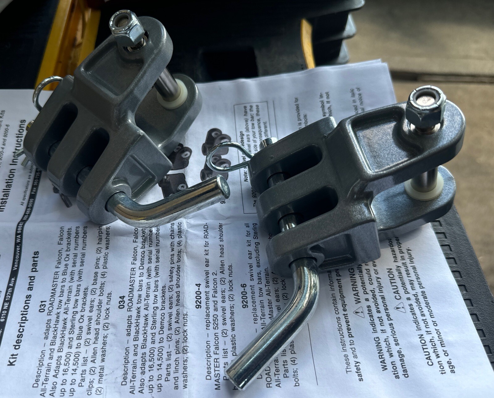 Roadmaster 031 Tow Bar Adapter *Read* New – Some Are Open Box