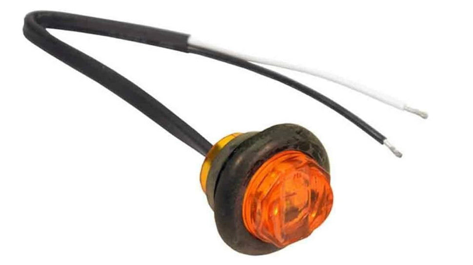 Qty 9** Optronics MCL11AKB Amber Marker/Clearance Light 3/4”