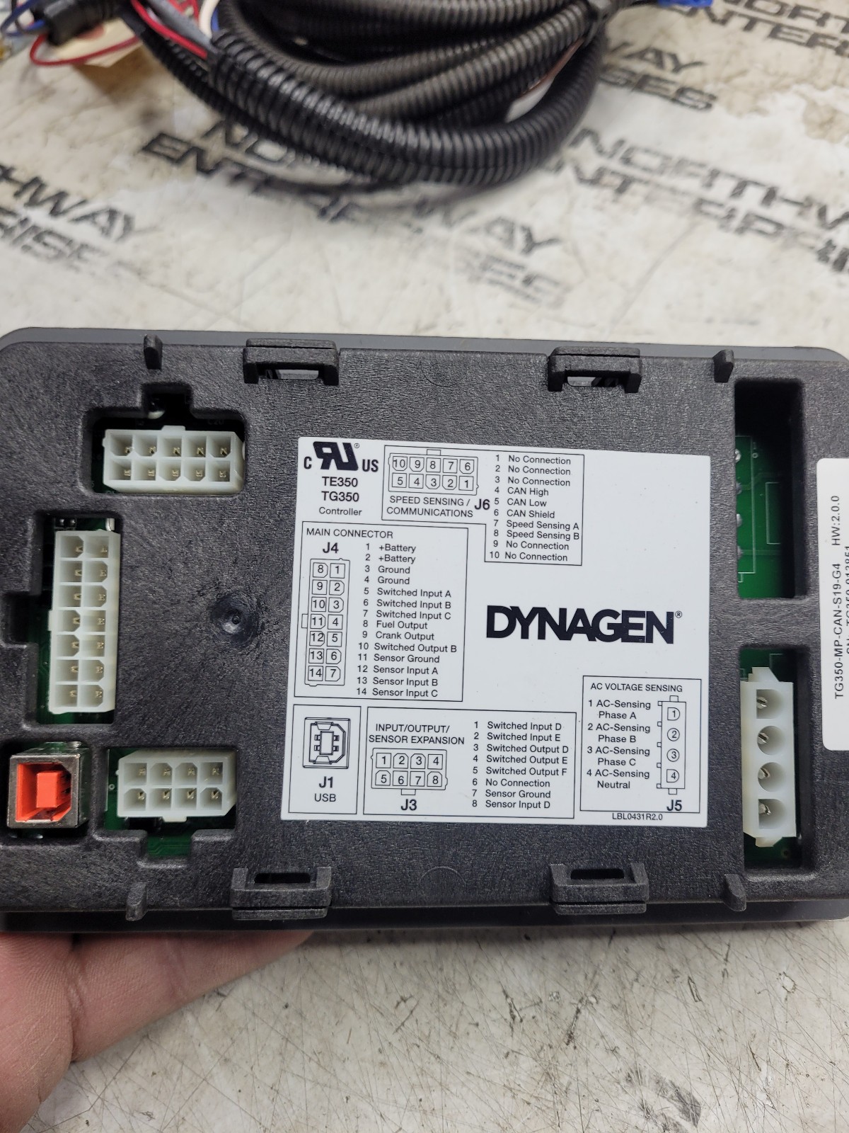 NEW YANMAR 129E00-91222 HARNESS AND CONTROLLER TG350-MP-CAN-S19-G4
