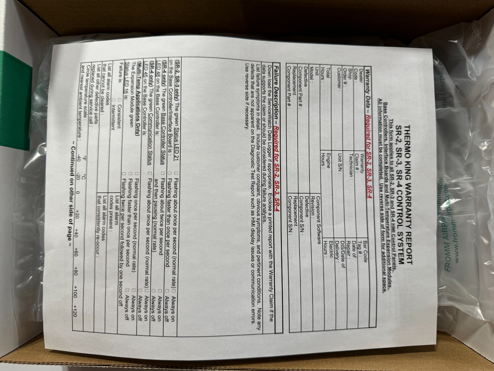 Genuine OEM Thermo King SR2 Interface Board 8452571