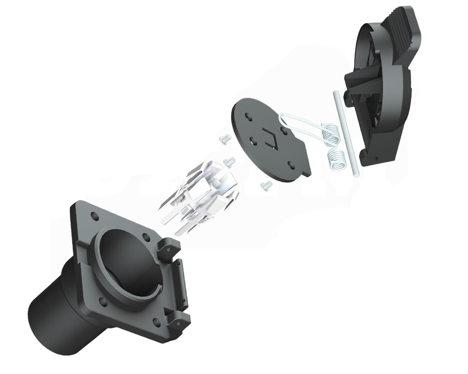 7-Way Trailer/RV Blade Socket – OEM Replacement – USCAR to 7-Pin Vehicle-Side