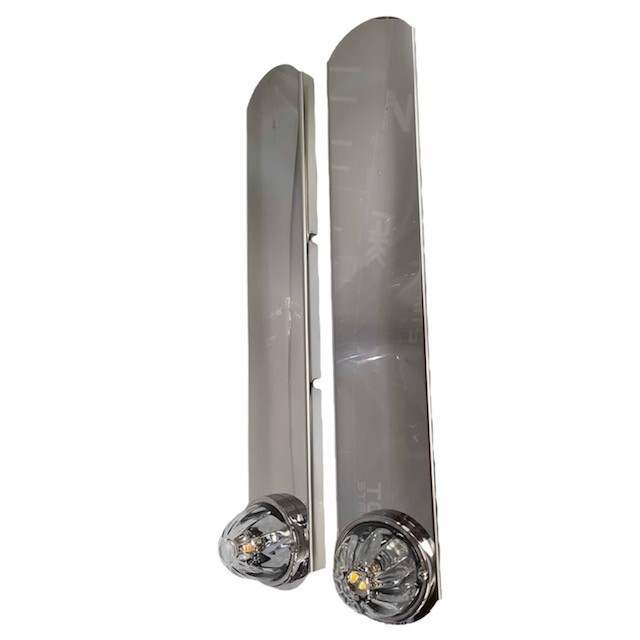 PETERBILT – Rear Bracket for 15″ AIR CLEANER (1) Watermelon Light Hole (PAIR)
