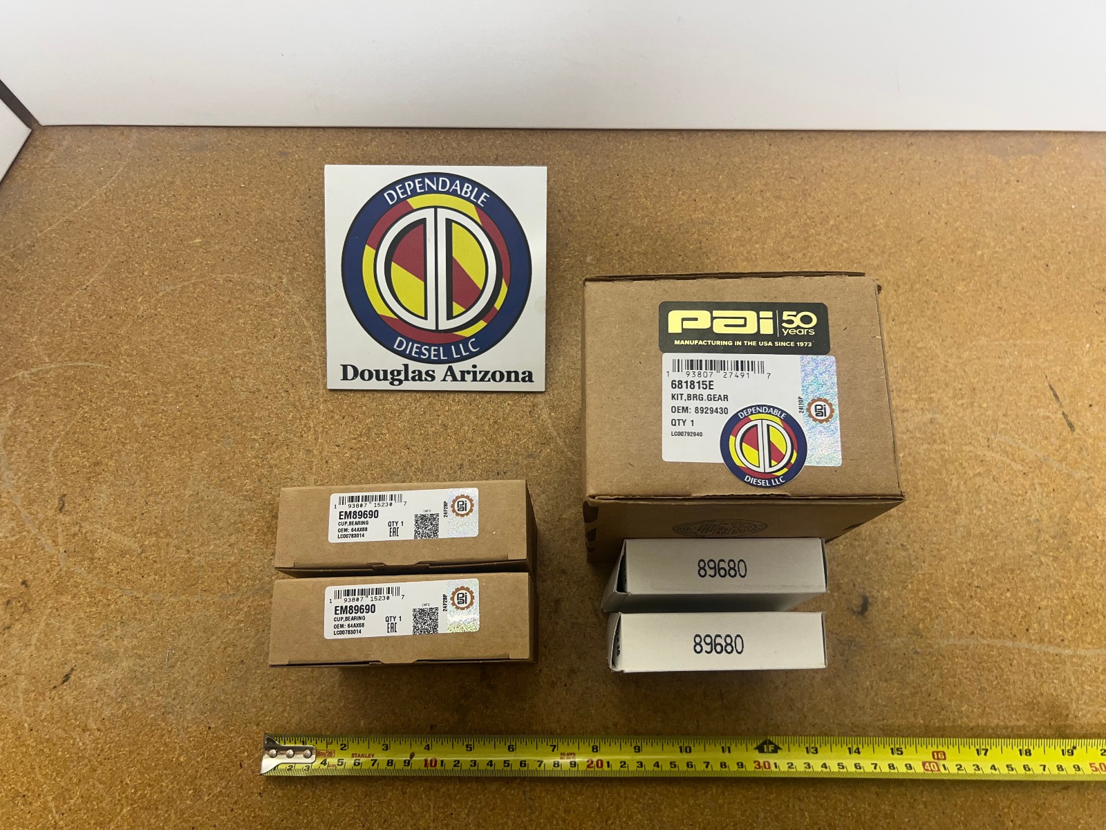 Timing Gear Bearing Kit for Detroit Series 50 & 60. PAI# 681815E Ref.# 8929430