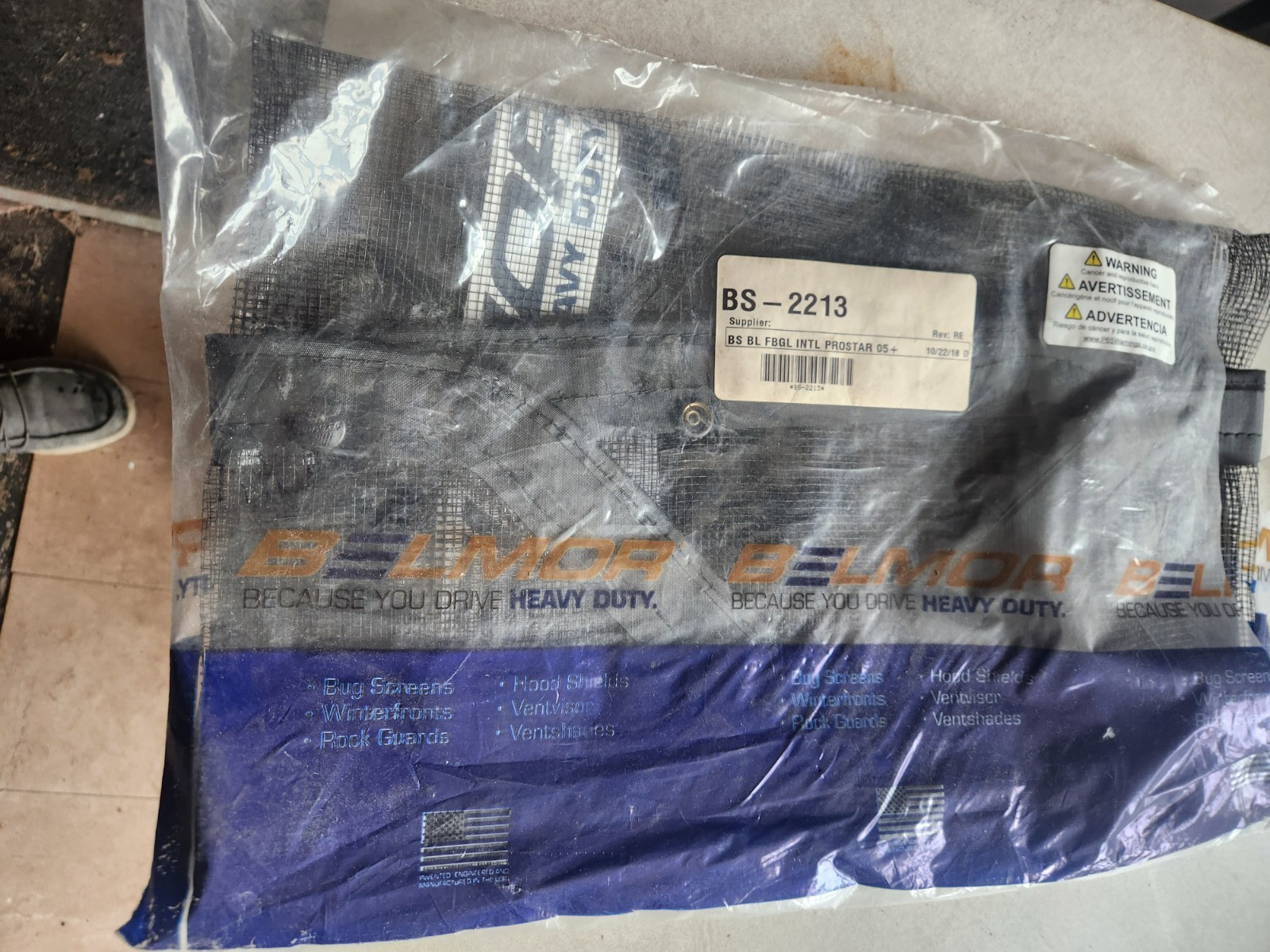 Belmor BS-2213 Bug Screen Truck Grill Cover International Prostar ‘05-‘16