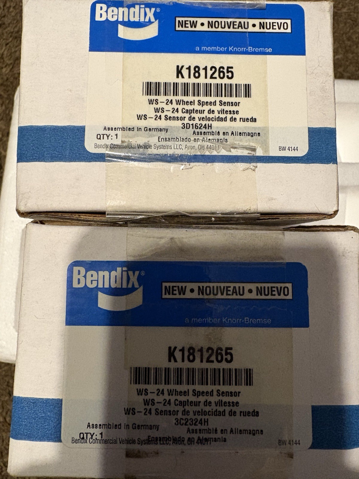 Bendix Speed Sensors