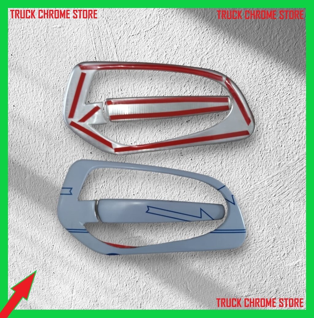 Mercedes ACTROS MP4-MP5 DOOR HANDLE CHROME Stainless Steel 4 Pieces.