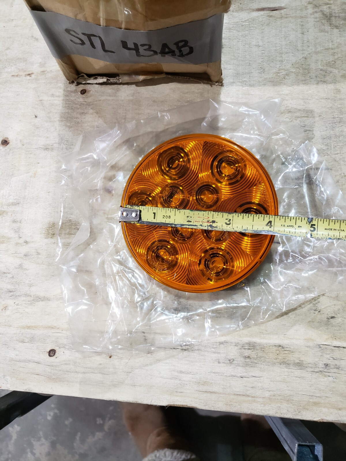 Optronics STL43AB LED Amber Turn & Parking Light 4” 10 Diodes Submersible