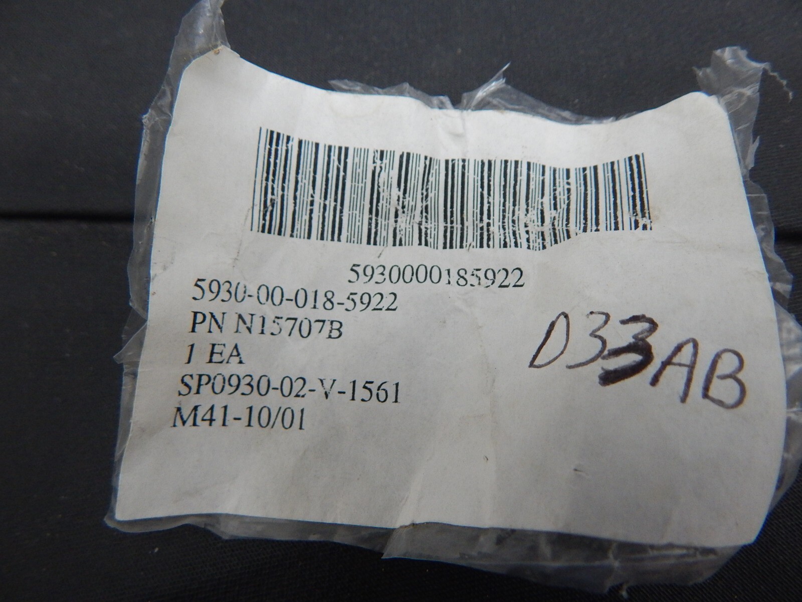 BERG MERITOR WABCO N15707B PRESSURE SWITCH 175 PSI RBE13250, 5930-00-018-5922